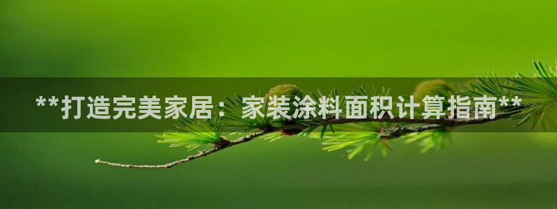 和记国际开户网站：**打造完美家居：家装涂料面积计算指南**