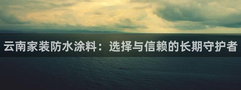 和记H88：云南家装防水涂料：选择与信赖的长期守护者