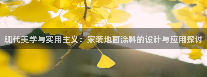 和记h88最新客户端下载：现代美学与实用主义：家装地面涂料的设计与应用探讨