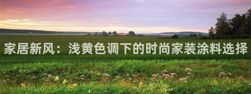 和记官网登录：家居新风：浅黄色调下的时尚家装涂料选择