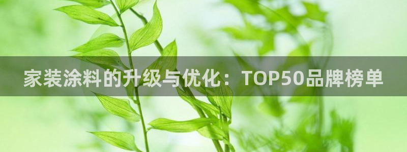 和记娱好网址：家装涂料的升级与优化：TOP50品牌榜单
