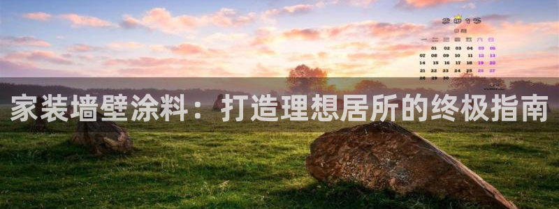 和记官网[中国]官方网站：家装墙壁涂料：打造理想居所的终极指南